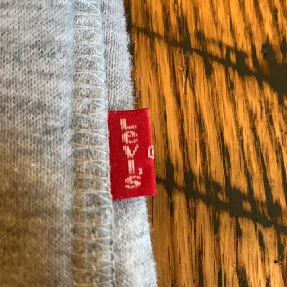 Levi’s gray hooded embossed sweatshirt, hoodie - Picture 9 of 9